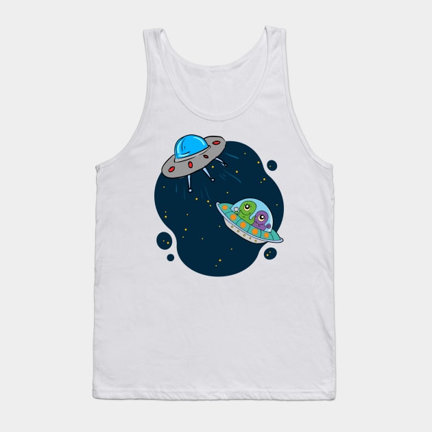 UFO Tank Top by Graphica01